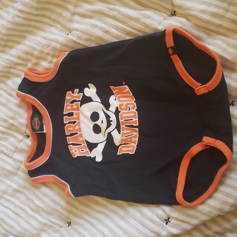 6-9 Month Boys Harley Davidson Onsie